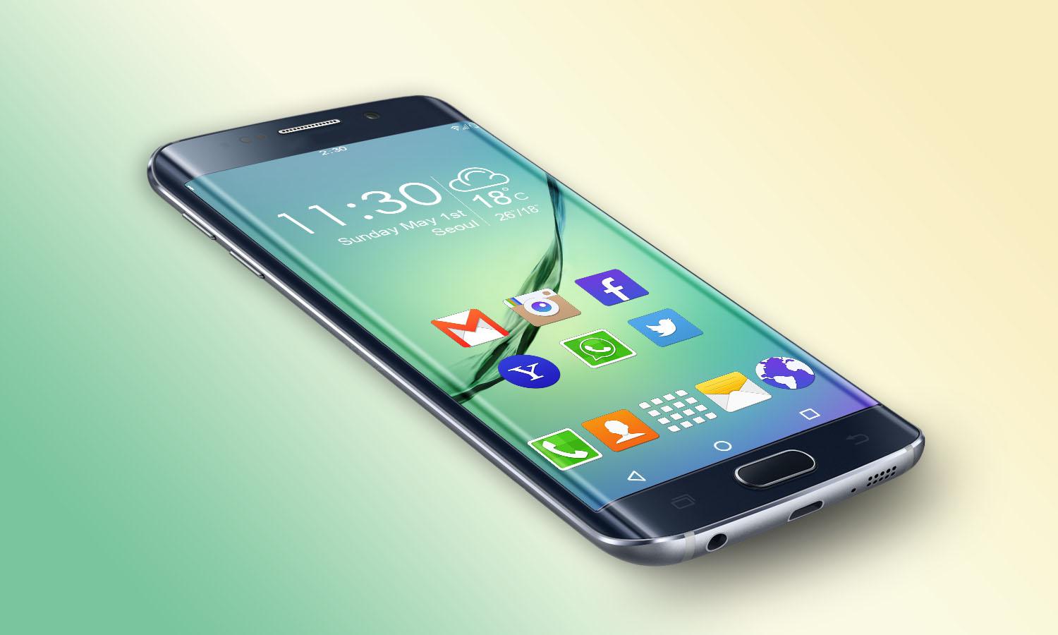 لانچر جدید Galaxy S6 + دانلود