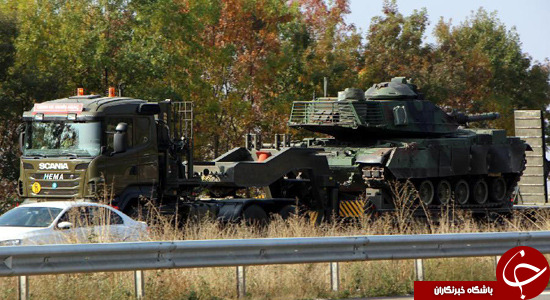 گسیل تجهیزات نظامی ترکیه به 