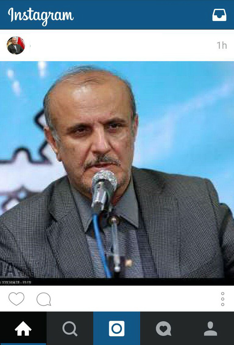 استاندار فارس در اینستاگرام هم استعفا داد