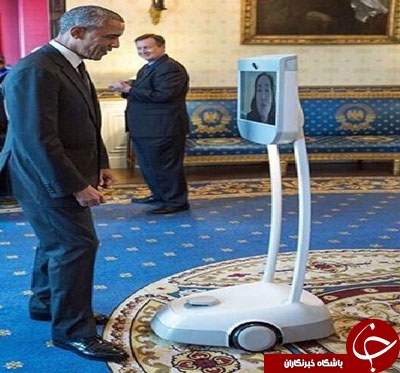 دیدار اوباما با یک ربات! +عکس
