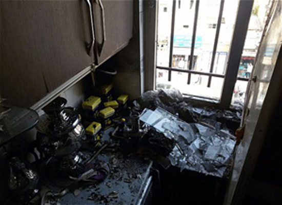آتش سوزی منزل مسکونی در خیابان گرگان + تصاویر
