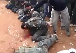 اعدام جمعی نیروهای ارتش سوریه به دست تروریست‌های النصره