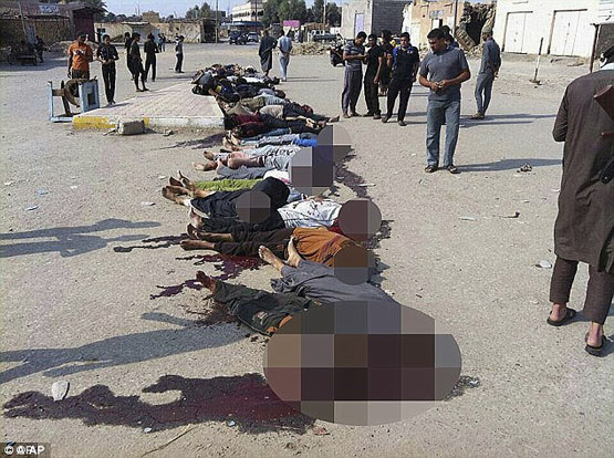 اعدام جمعی 70 عضو یک قبیله به دست داعش+ تصاویر