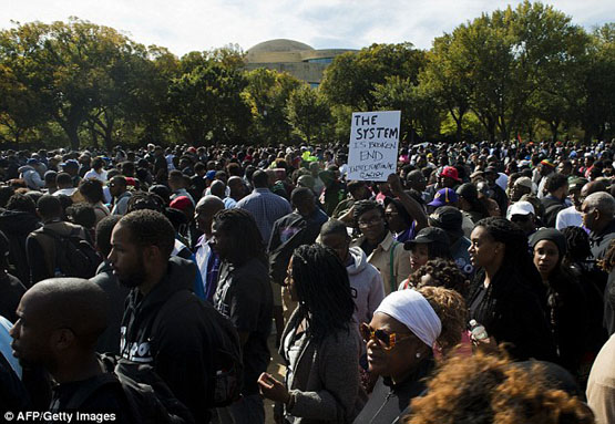 تجمع عدالت‌خواهی سیاه‌پوستان در واشینگتن