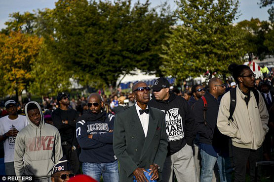تجمع عدالت‌خواهی سیاه‌پوستان در واشینگتن