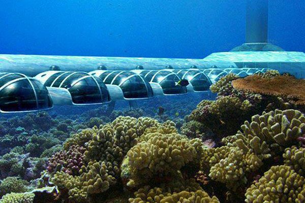 اولین هتل 5 ستاره ی جهان در زیر آب های فیجی