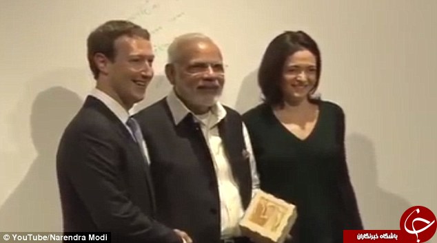 کلنجار نخست وزیر هند و موسس فیس بوک