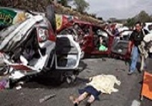 دو سانحه رانندگی در آزاد راه قزوین - کرج دو مصدوم برجای گذاشت