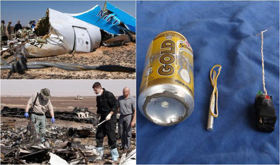 بمبی که داعش در هواپیمای روسیه استفاده کرد+ عکس