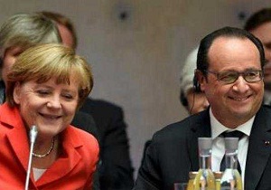دیدار صدراعظم آلمان با رئیس جمهور فرانسه