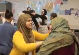 حجاب دختران امریکایی برای همبستگی با مسلمانان + فیلم