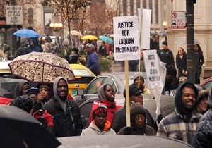 تظاهرات جدید در شیکاگو در اعتراض به کشته شدن جوان سیاه پوست به دست پلیس