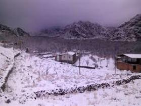 بارش برف در استان یزد