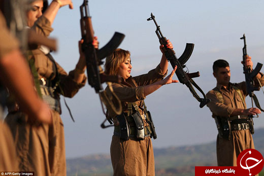 4296467 828 - زنان پیشمرگه در میدان جنگ با داعش، نوروز را جشن گرفتند+تصاویر