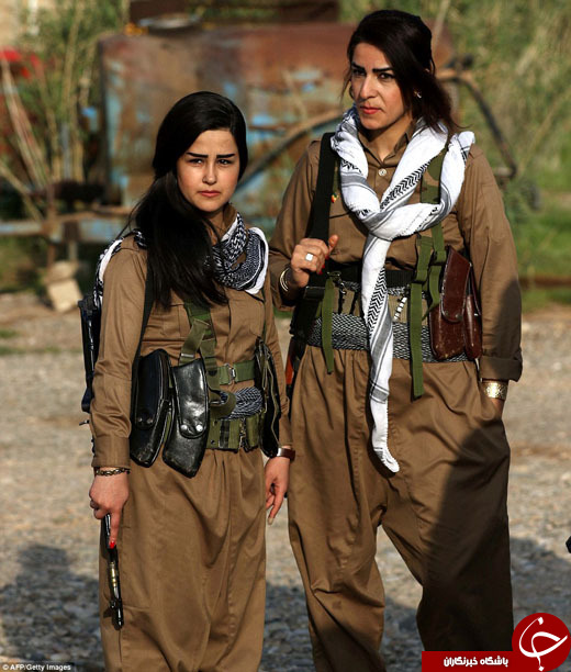 4296469 379 - زنان پیشمرگه در میدان جنگ با داعش، نوروز را جشن گرفتند+تصاویر