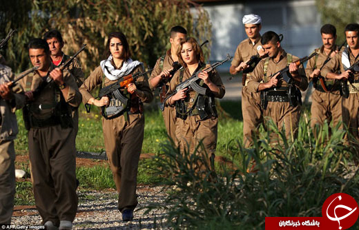 4296470 439 - زنان پیشمرگه در میدان جنگ با داعش، نوروز را جشن گرفتند+تصاویر