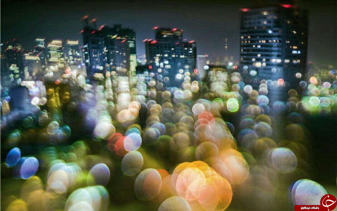 زیباترین انعکاس نور درشب های توکیو+تصاویر