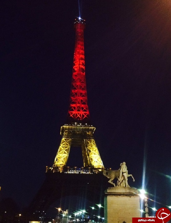 جهان با بلژیک همدردی کرد/ برج های دنیا به رنگ پرچم بلژیک +تصاویر