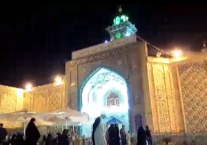 هوای بارانی و پر از احساسی در مسجد کوفه + فیلم