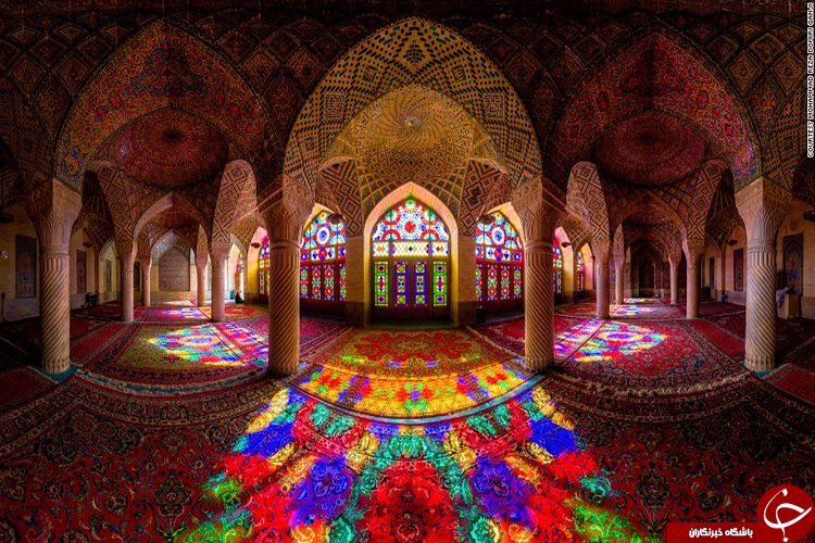 تصاویر متقارن خیره‌کننده از مساجد ایرانی+تصاویر
