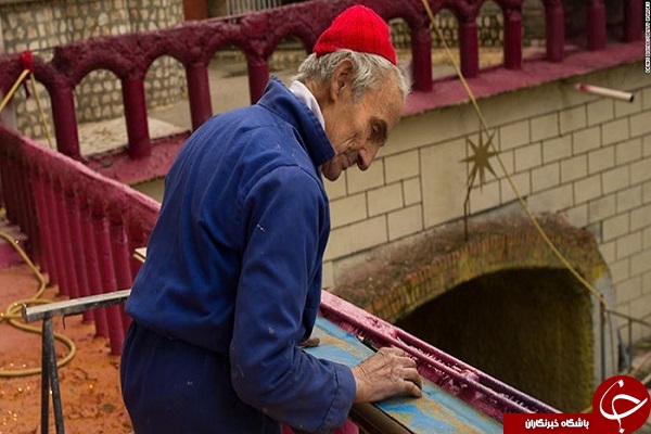 مردی که ۵۰ سال از عمرش را صرف ساخت یک کلیسا کرده است + تصاویر