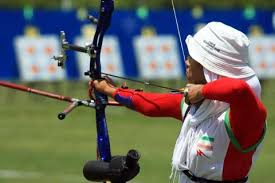 دختر نوجوان گلستانی در اردوی تیم ملی تیر و کمان