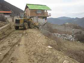 تخریب 10 بنای غیرمجاز در روستای زیارت