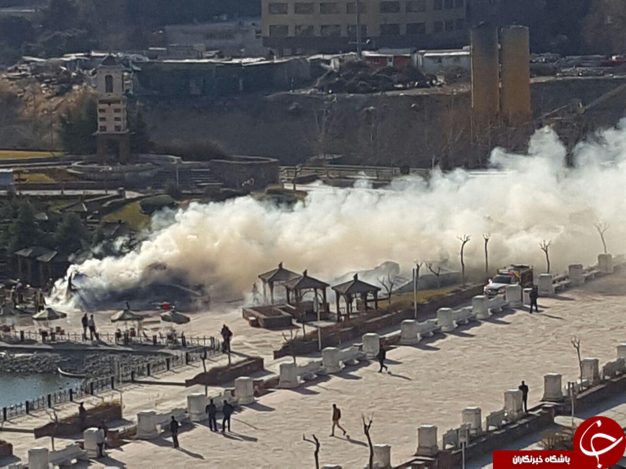 آتش سوزی گسترده در بوستان نوروز پایتخت! + تصاویر