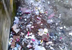 انباشت زباله در حریم رودخانه هره دشت + فیلم