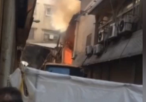 آتش‌سوزی در بازار تهران + فیلم