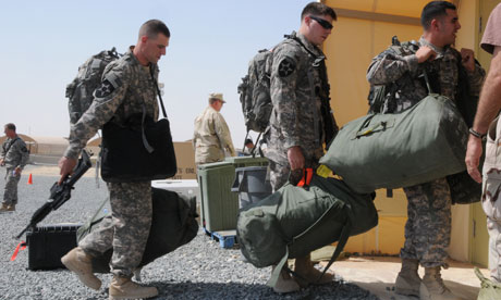 خروج ۳۰ پلیس نظامی گارد ملی ارتش آمریکا از افغانستان