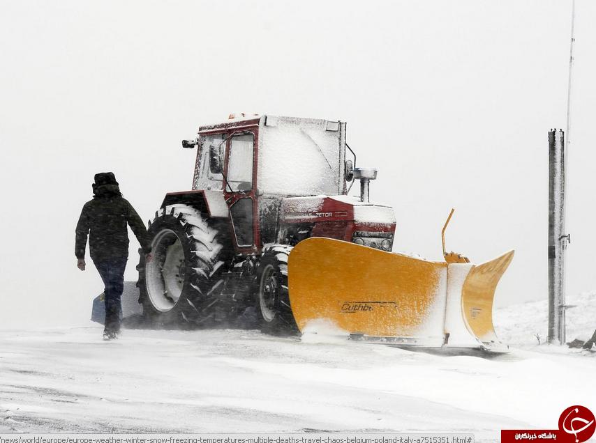 برف و سرمای مرگبار، اروپا را فراگرفت+ تصاویر
