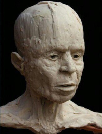 عکس/ مراحل بازسازی چهره از روی جمجمه 9500 ساله