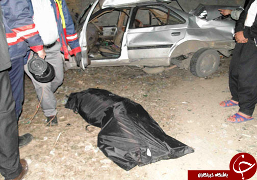 کشته شدن یک نفر بر اثر تصادف در خرم آباد+تصاویر
