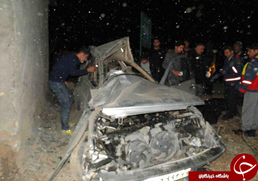 کشته شدن یک نفر بر اثر تصادف در خرم آباد+تصاویر