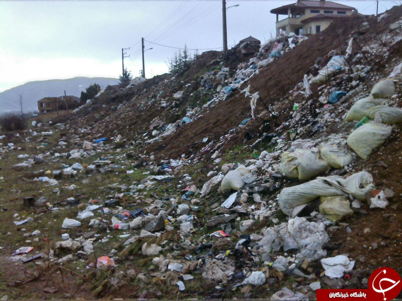 گلایه شهروندان از انباشت زباله در کلاردشت + تصاویر