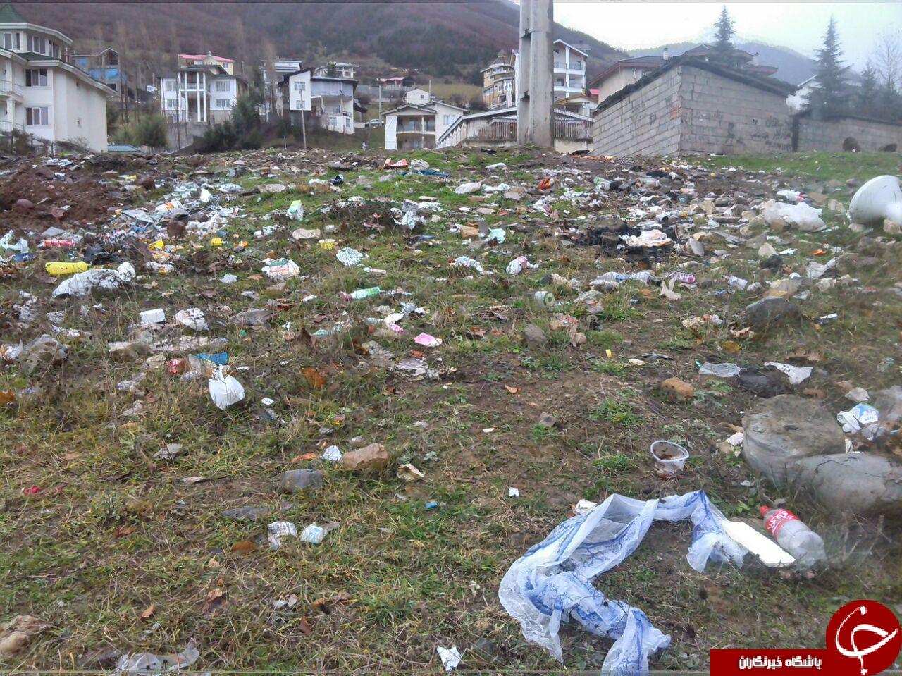 گلایه شهروندان از انباشت زباله در کلاردشت + تصاویر