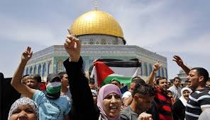 تظاهرات فلسطینیان در اعتراض به انتقال سفارت آمریکا به قدس اشغالی