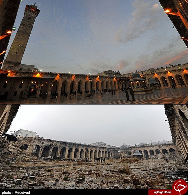 تصاویر / شهر حلب قبل و پس از جنگ