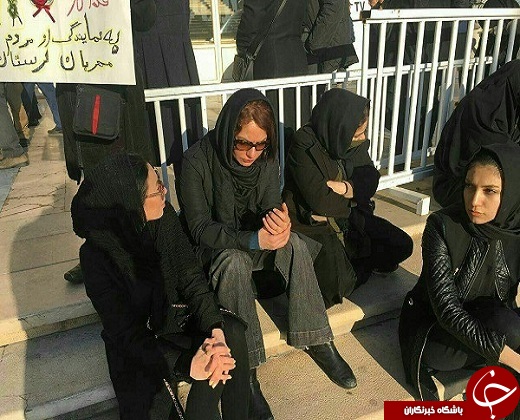 مهناز افشار در مراسم وداع با آتش نشانان + عکس