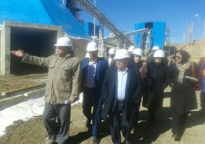 افتتاح معدن و کارخانه دانه‌بندی منیزیت نوک‌آباد