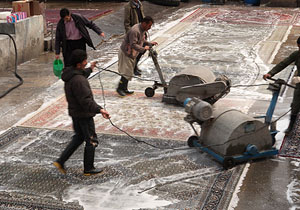 نرخ‌های قالیشویی در آستانه نوروز
