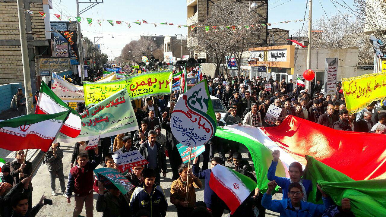 راهپیمایی 22 بهمن در شهرستان ها