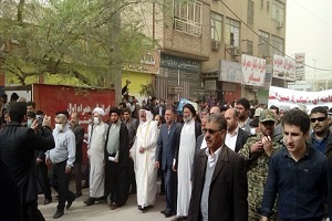 حضور مردم خرمشهر در راهپیمایی 22 بهمن + فیلم