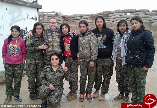 دختر انگلستانی در خط مقدم مبارزه با داعش +تصاویر
