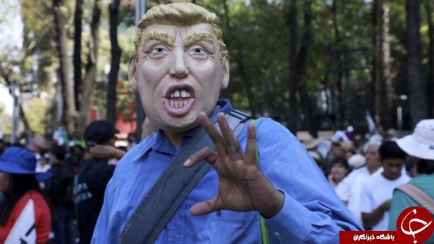 تظاهرات سراسری مردم مکزیک علیه رئیس جمهور آمریکا + تصاویر