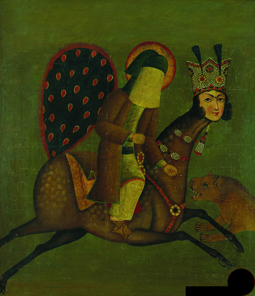 نمایش تابلوی نقاشی نفیس و منحصر به فردی با عنوان «معراج»