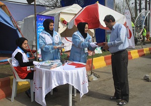برپایی 15 ایستگاه سلامت هلال احمر در ایام تعطیلات نوروز