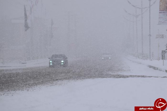 بارش زیبای برف و سفید پوش شدن آذربایجان غربی+تصاویر