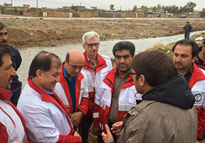 بازدیدرئیس سازمان امداد و نجات از مناطق سیل زده فارس